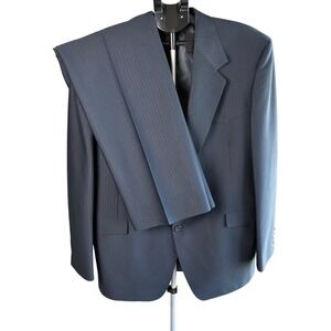 Warren Sewell Men Western Suit 46L Pinstripe Cowboy Jacket Pant Hoglunds USA VTG
